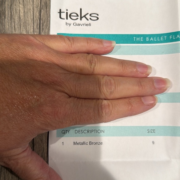 Tieks ballet flat metallic bronze size 9 - Picture 14 of 14